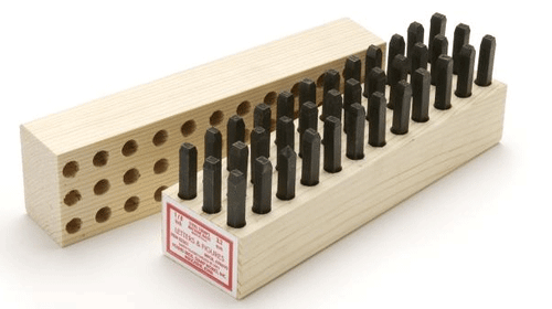 3/8" Combination Letter & Figure Set (Machine Made Stamps) YOU08361