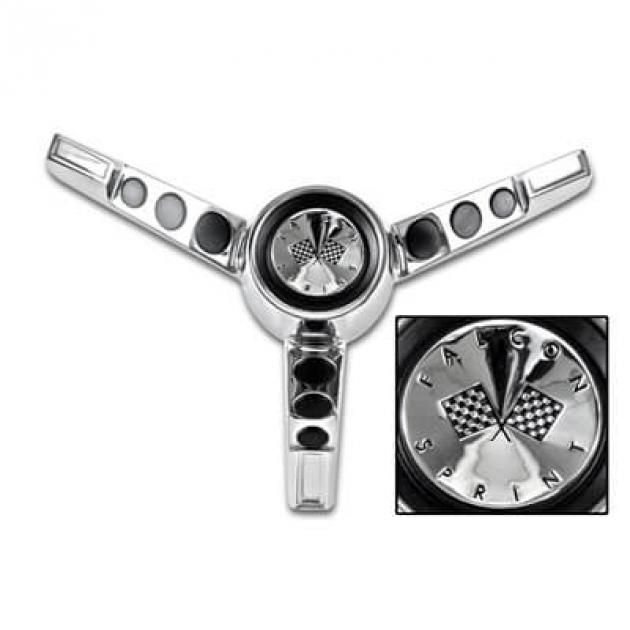 Scott Drake 1963-64 Falcon Sprint Steering Wheel Horn Button (With Generator Only) C4DZ-13A805-C