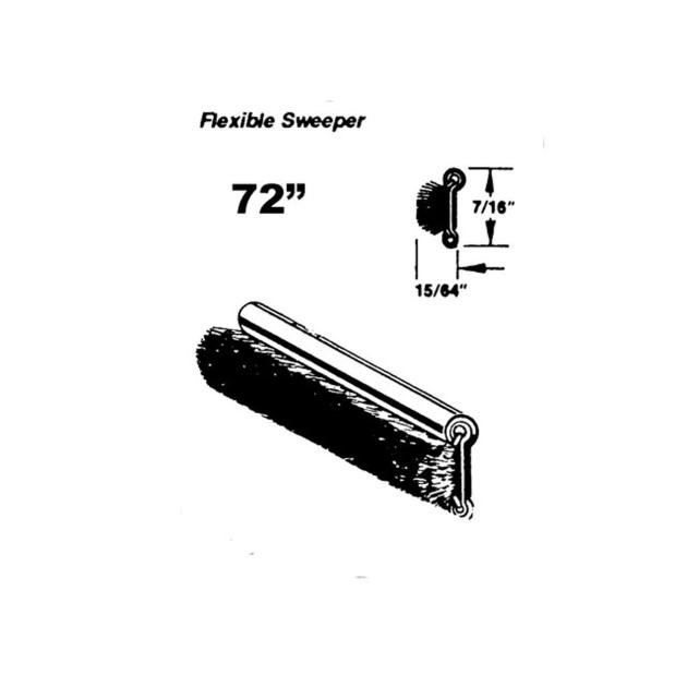 Metro Moulded Parts 1933-1960 Cadillac / Chevrolet / Oldsmobile / Buick / Pontiac / Studebaker / Packard Flexible Sweeper. Made with Stainless Steel Bead WC 8-72