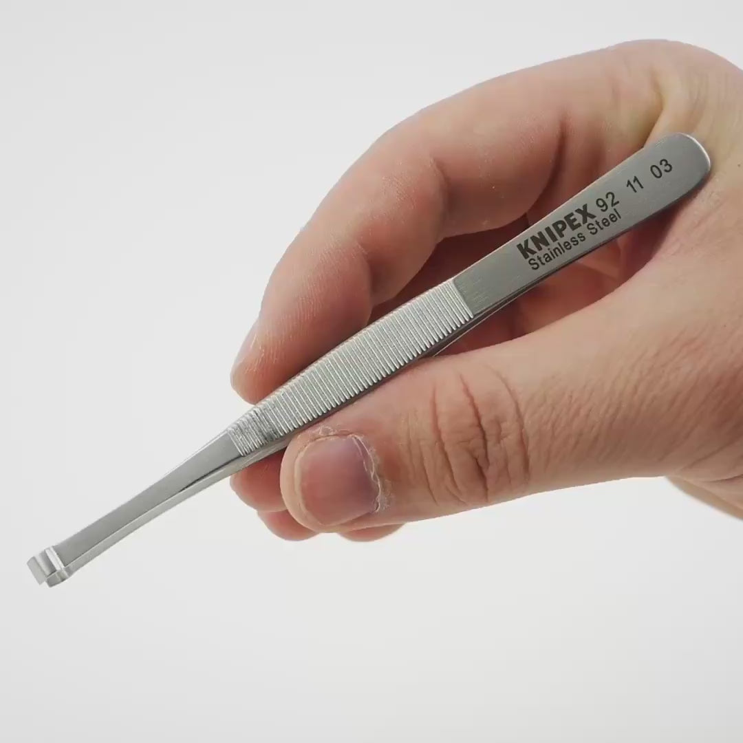 Knipex Stainless Steel Positioning Tweezers, 4.75"