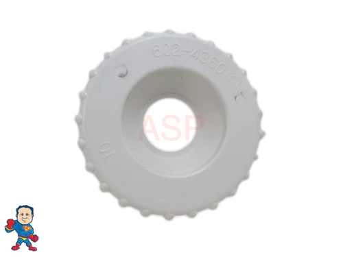 1 Inch White Replacement Cap for Spa Waterfall Diverter Valve – Hot Tub Component