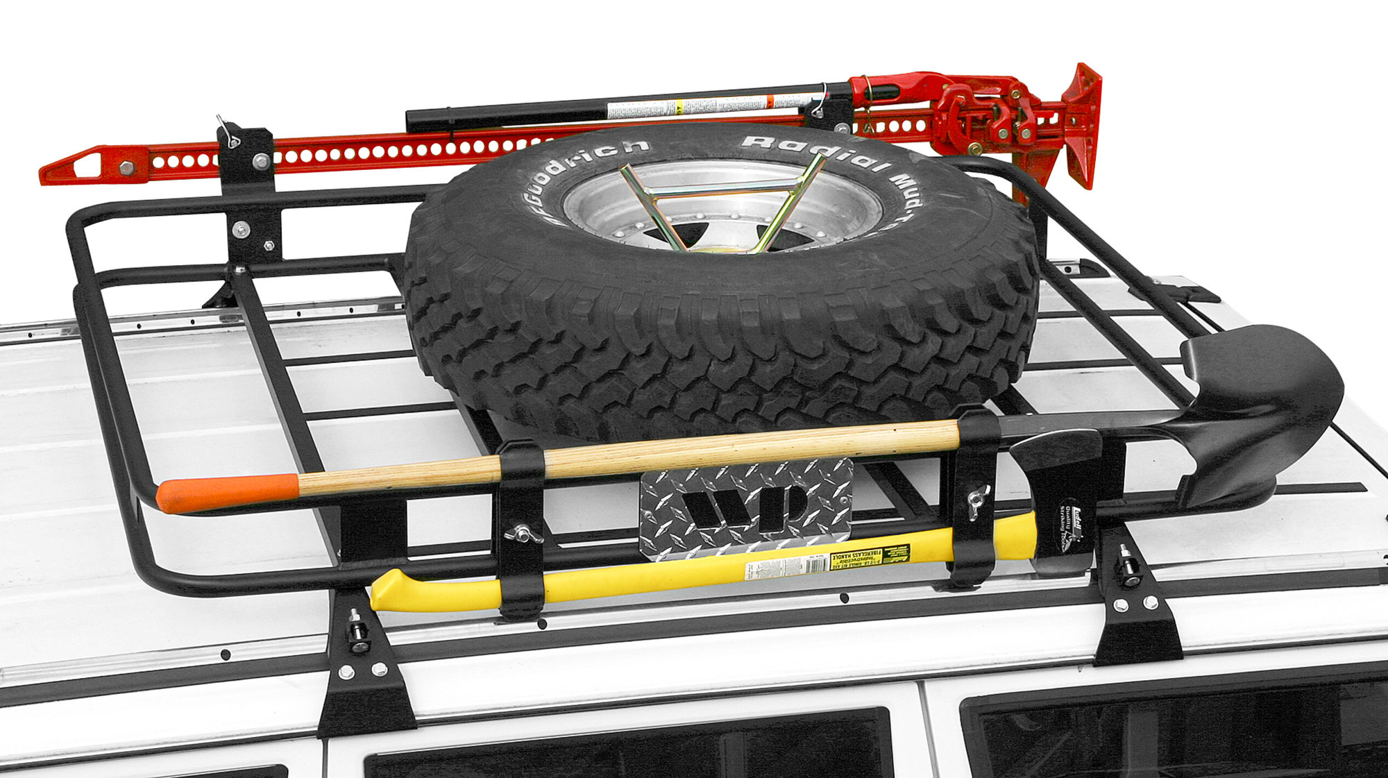 Warrior Products 835 Safari Roof Rack for 84-01 Jeep Cherokee XJ with Rain Gutter Mounts