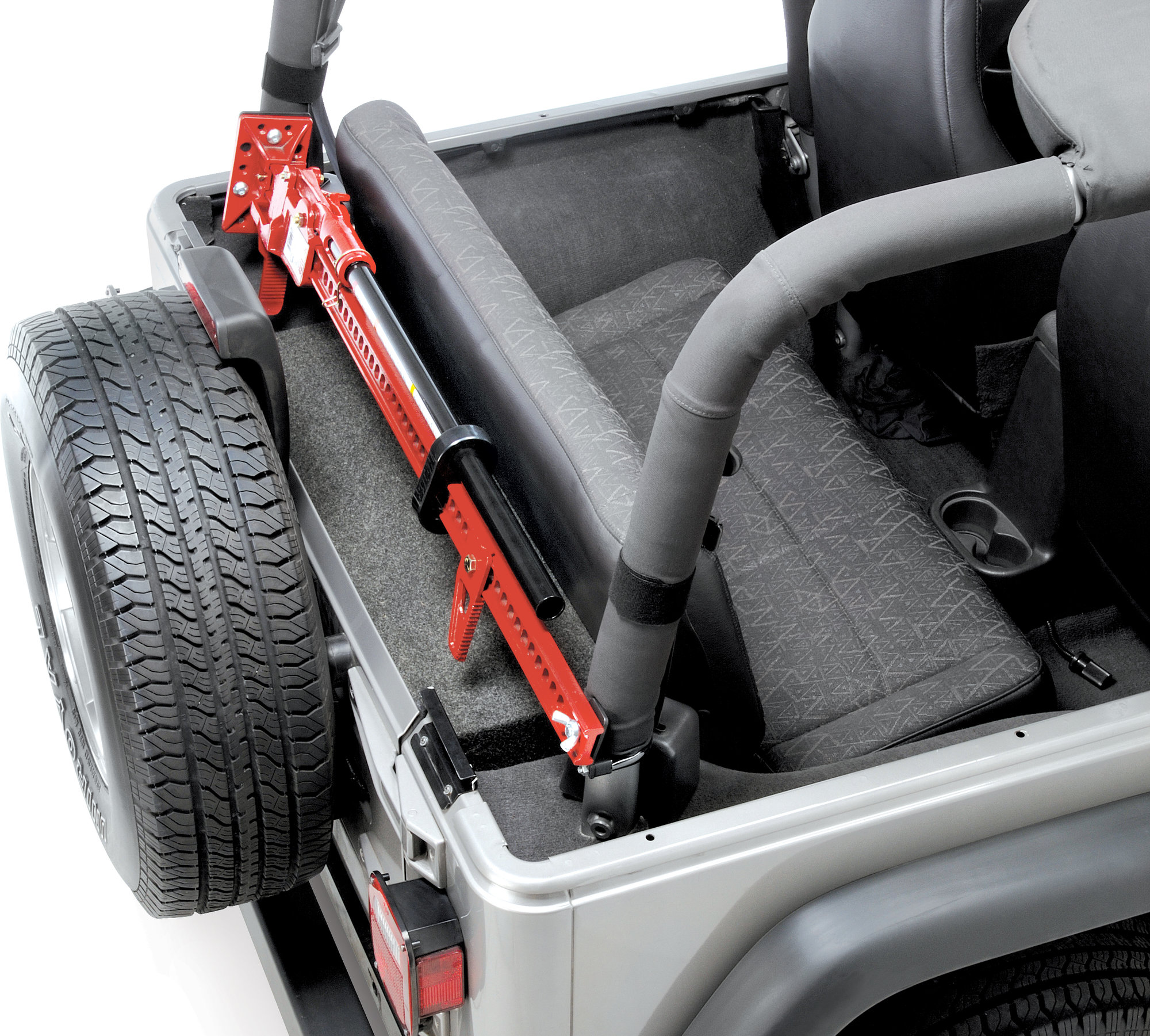 Quadratec Sport Cage Hi-Lift Jack Mount for 97-06 Jeep Wrangler TJ & Unlimited