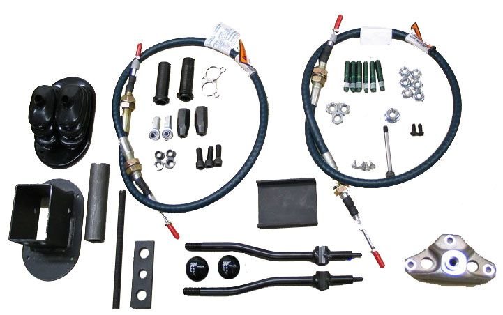 Advance Adapters 303035 Advanced Adapters Cable Shift Kit for 07-18 Jeep Wrangker & Wrangler Unlimited JK with 2 Speed Atlas II Transfer Case