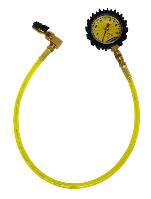 PowerTank TPG-8060B 60 PSI Pressure Gauge with Clip on Chuck