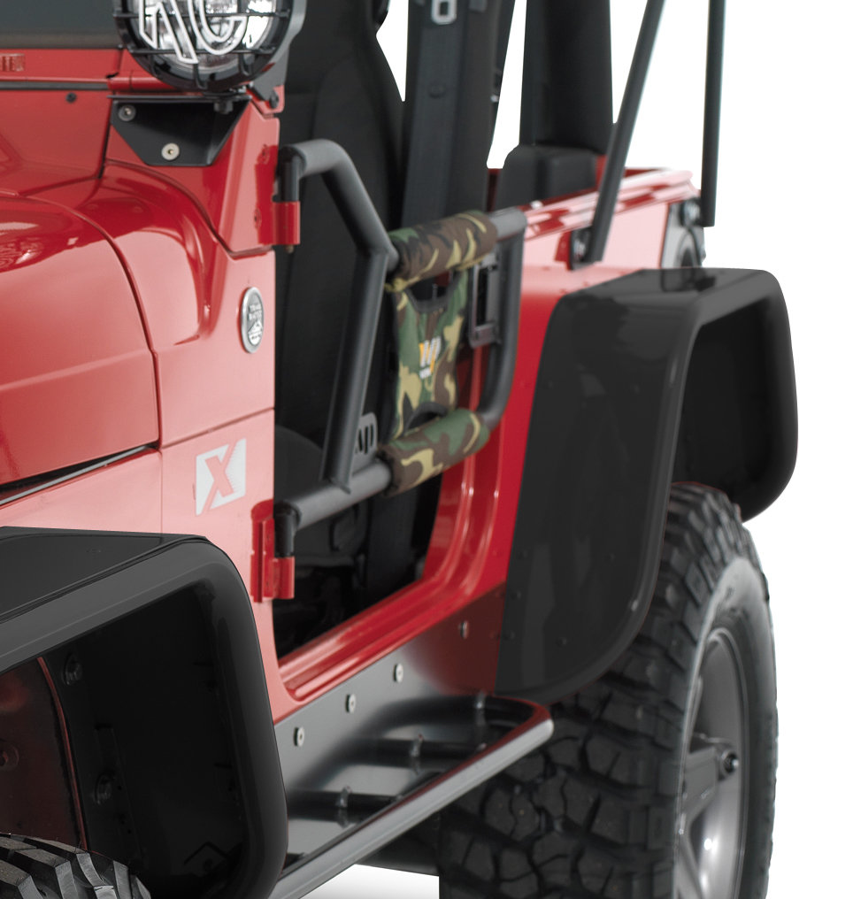 Warrior Products 4" Wide Rear Tube Flares for 97-06 Jeep Wrangler TJ & Unlimited