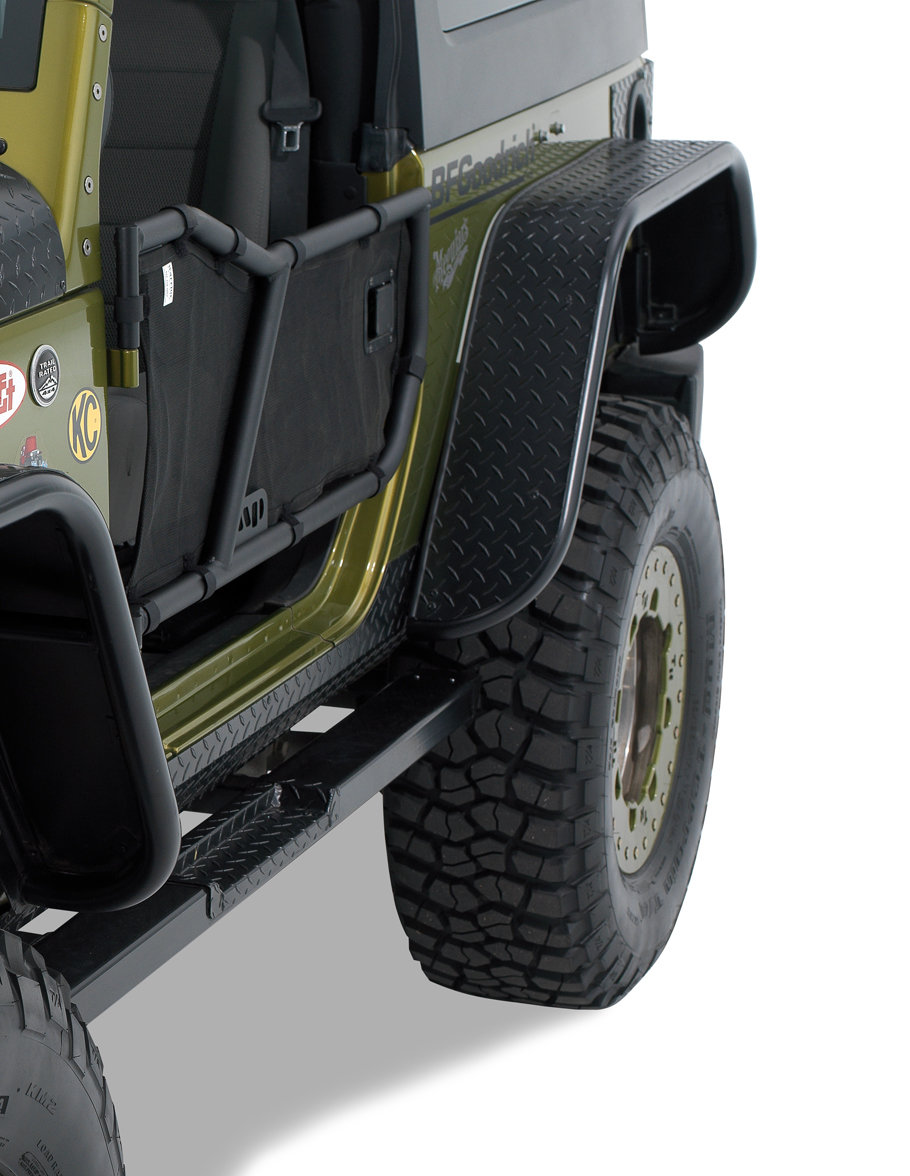 Warrior Products Rear Tube Flares for 07-18 Jeep Wrangler JK 2 Door