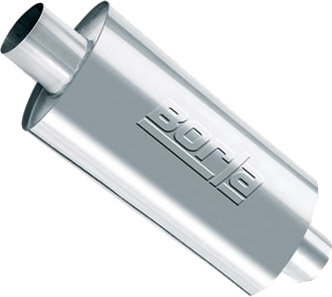 Borla 40942 XR-1 Sportsman Racing Stainless Steel Oval Muffler 2 1/2" In 16" Long