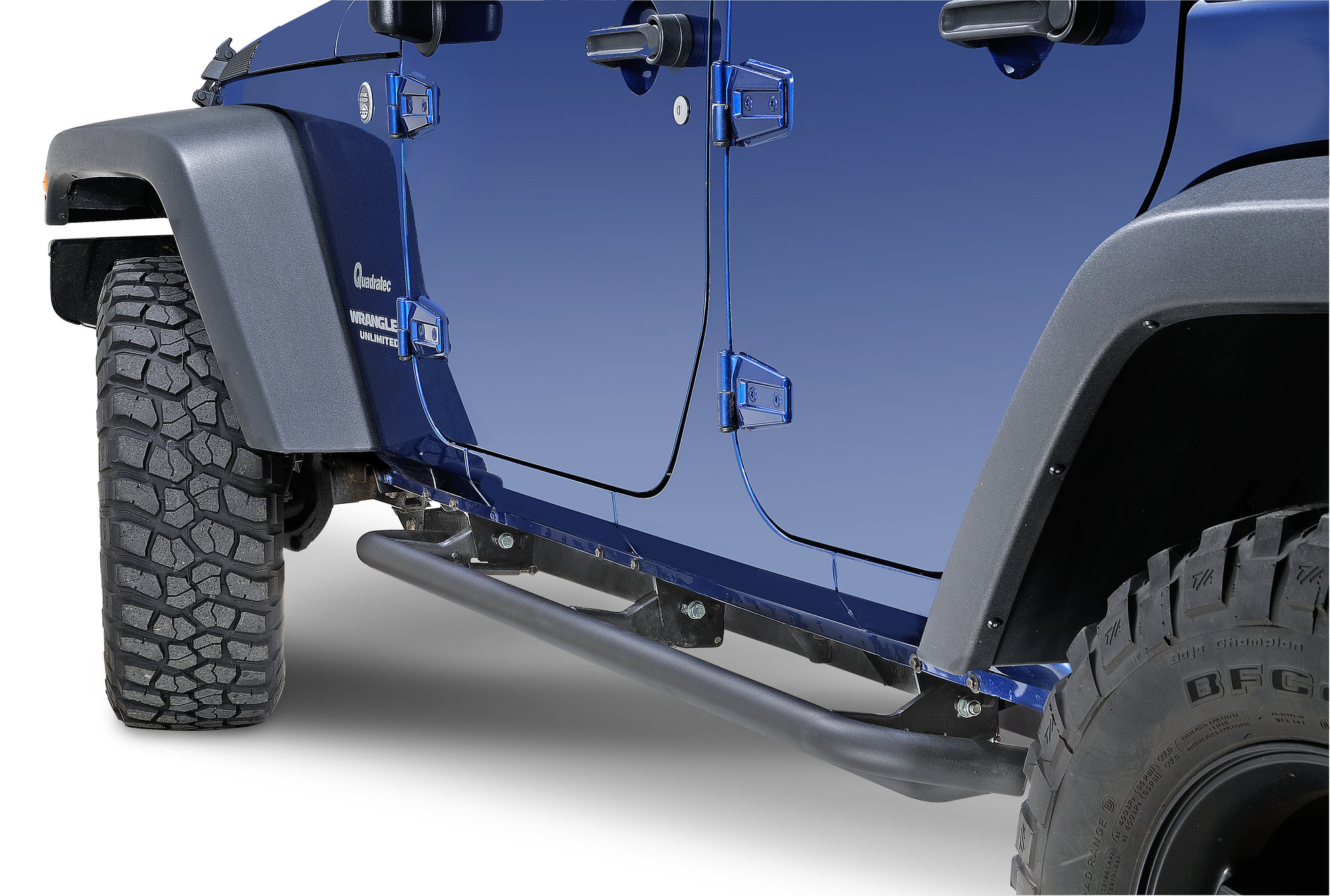 Rampage Products 88732 Retractable Side Bar/Rocker Guard in Textured Black Powder Coat for 07-18 Jeep Wrangler Unlimited JK 4 Door
