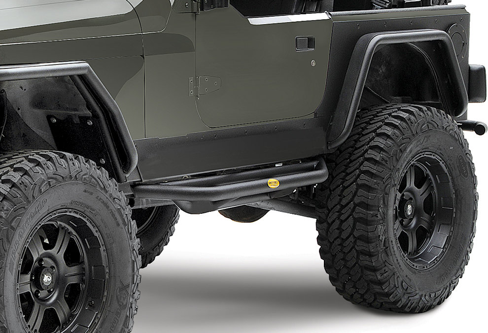 Smittybilt SB76631 SRC Side Armor in Textured Black for 87-06 Jeep Wrangler YJ & TJ