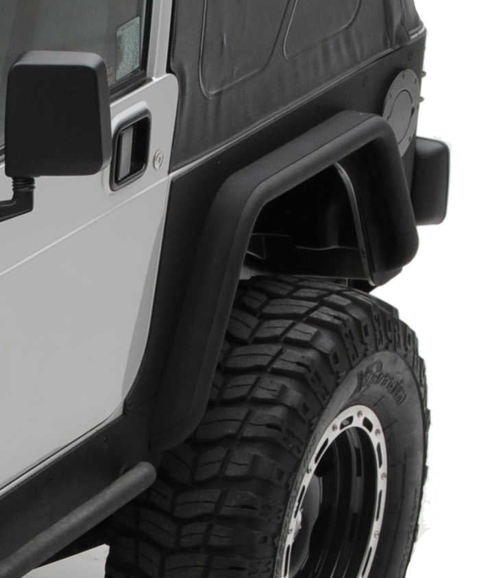 Smittybilt Rear XRC Fender Flares in Textured Black for 97-06 Jeep Wrangler TJ