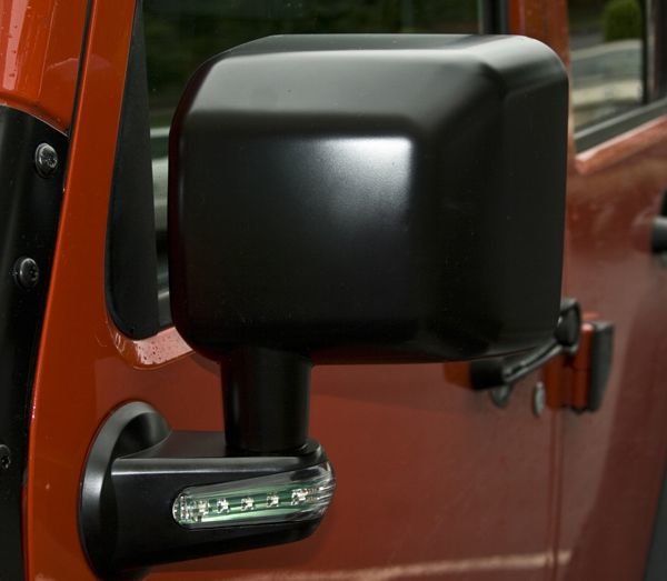 Rugged Ridge 11002.15 Driver Side Replacement Mirror with Turn Signal in Black for 07-18 Jeep Wrangler JK