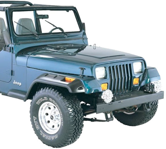 Bushwacker 10057-07 Front Cut-Out Fender Flares for 87-95 Jeep Wrangler YJ