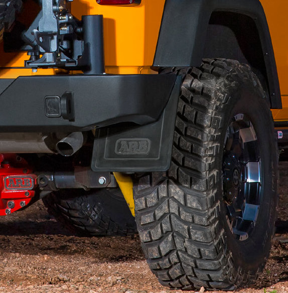 ARB 3500370 Rubber Embossed Mud Flap for 87-26 Jeep Wrangler YJ,TJ, JK, & JL with ARB Modular Rear Bumper