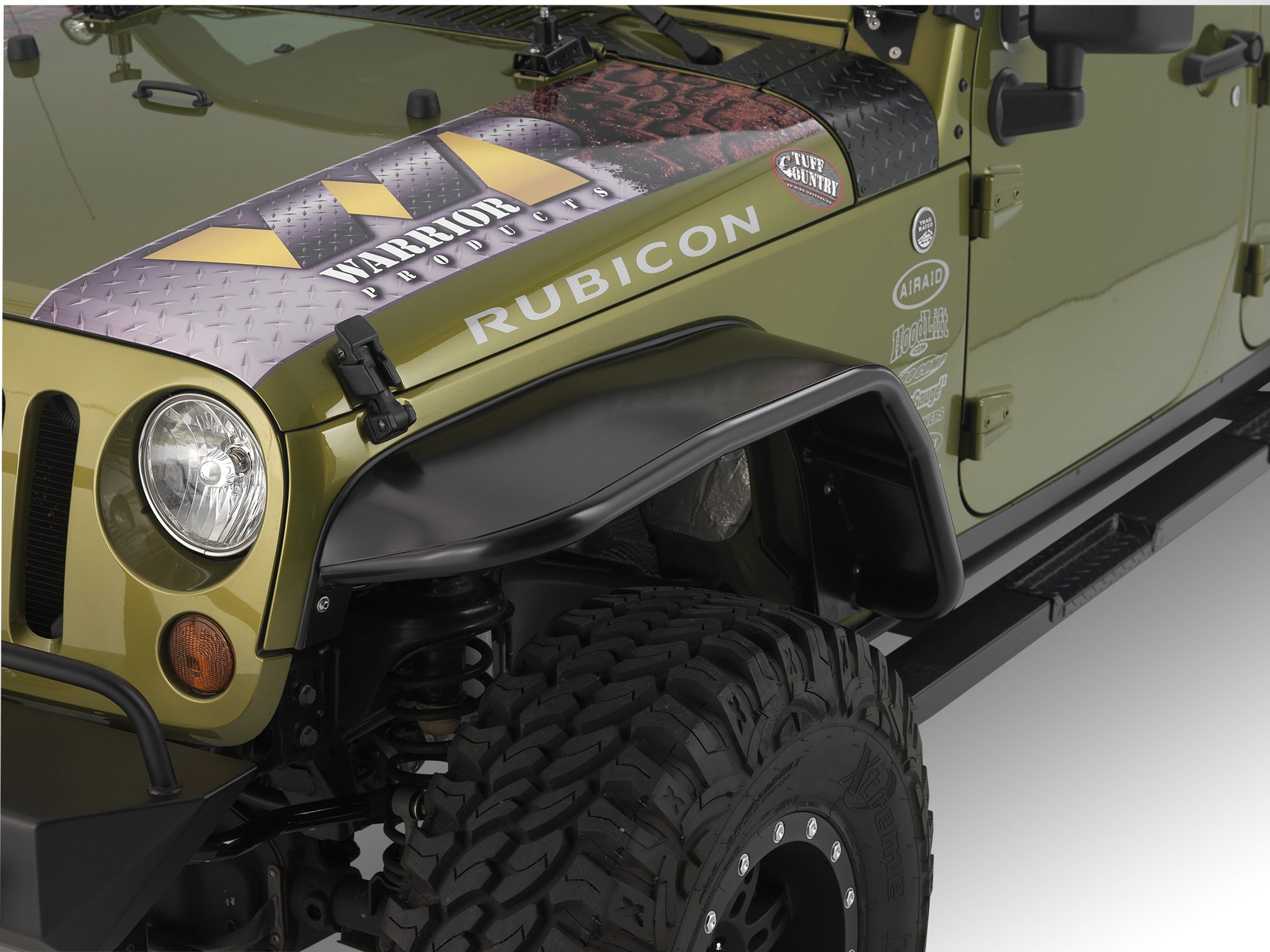 Warrior Products  Front 10" Wide Tube Flares for 07-18 Jeep Wrangler JK