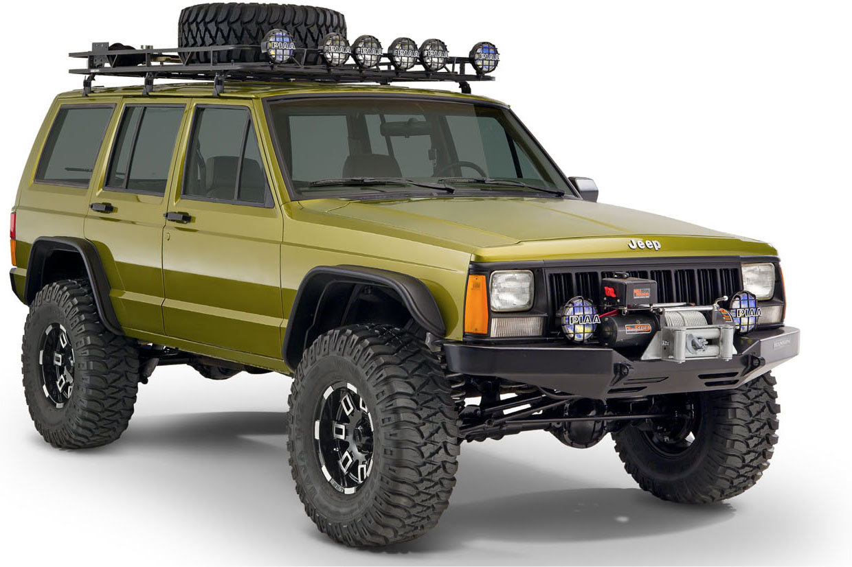 Bushwacker 10922-07 Flat Style Flares for 84-01 Jeep Cherokee XJ