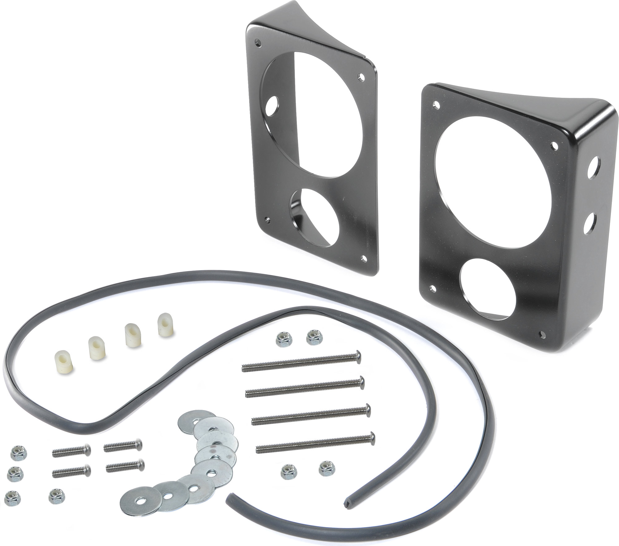 Warrior Products 2970 Steel Taillights with Stop/Reverse Holes in Black for 07-18 Jeep Wrangler JK