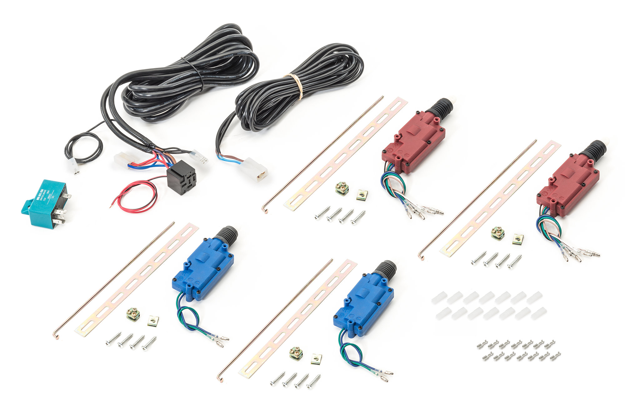 Electric-Life LK0150-537 4 Door Power Door Lock Kit for 07-18 Jeep Wrangler Unlimited JK