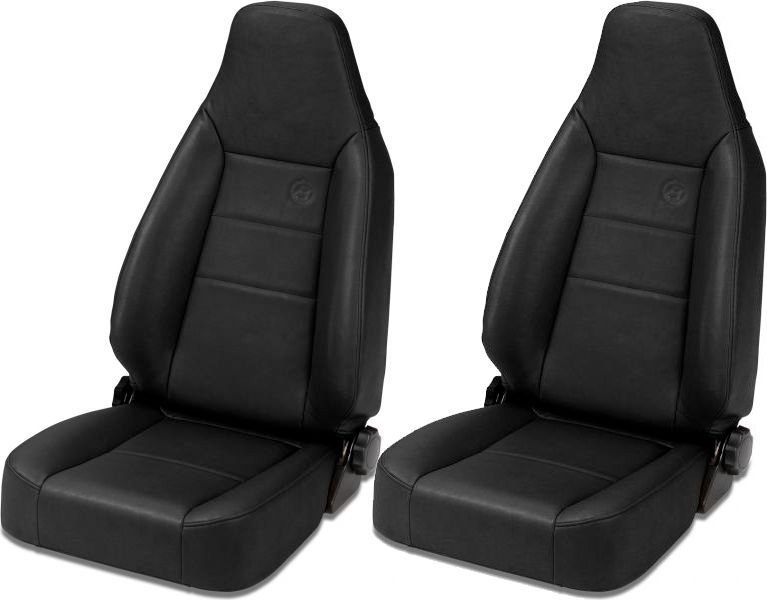 Bestop TrailMax II Sport Front Seats in Vinyl for 76-06 Jeep CJ-5, CJ-7, CJ-8 Scrambler, Wrangler YJ, TJ & Unlimited