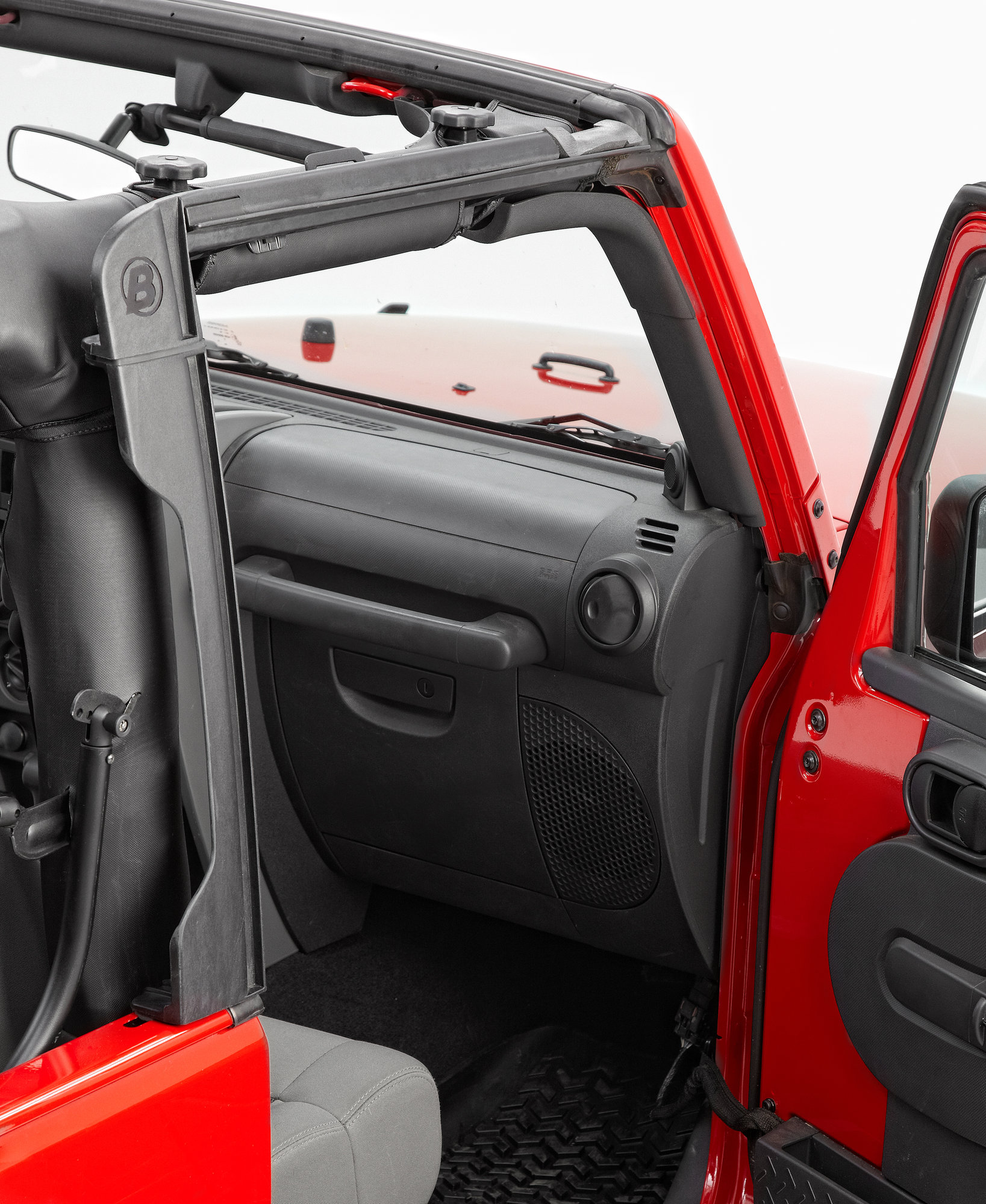 Bestop 5501001 Door Surround Kit for 10-18 Jeep Wrangler JK with Factory Soft Top & 07-18 Wrangler with Supertop NX or Trektop NX