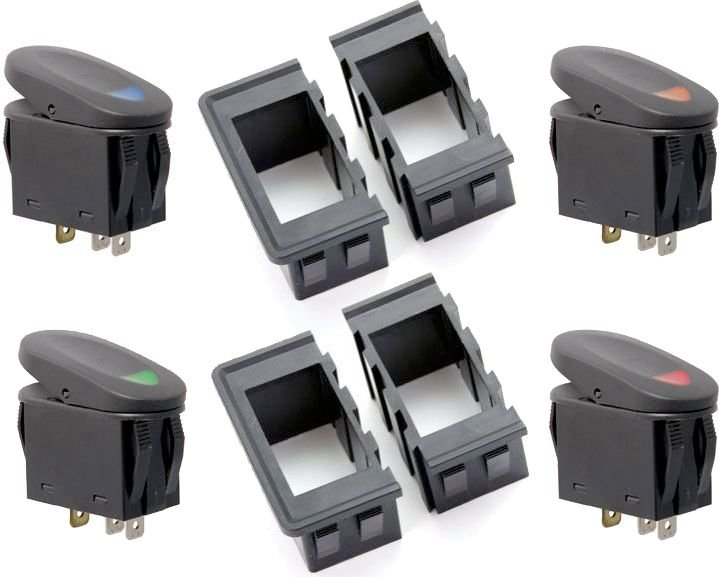Rugged Ridge 17235.89 Rocker Switch Housing Kit with Switches
