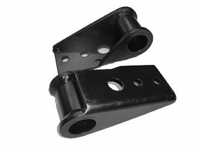 Mountain Off-Road 7686FSH25YJ MORE Front Shackle Hangers for 76-86 Jeep CJ with 2.5" Wide Springs & 1-1/4" Diameter Bushings
