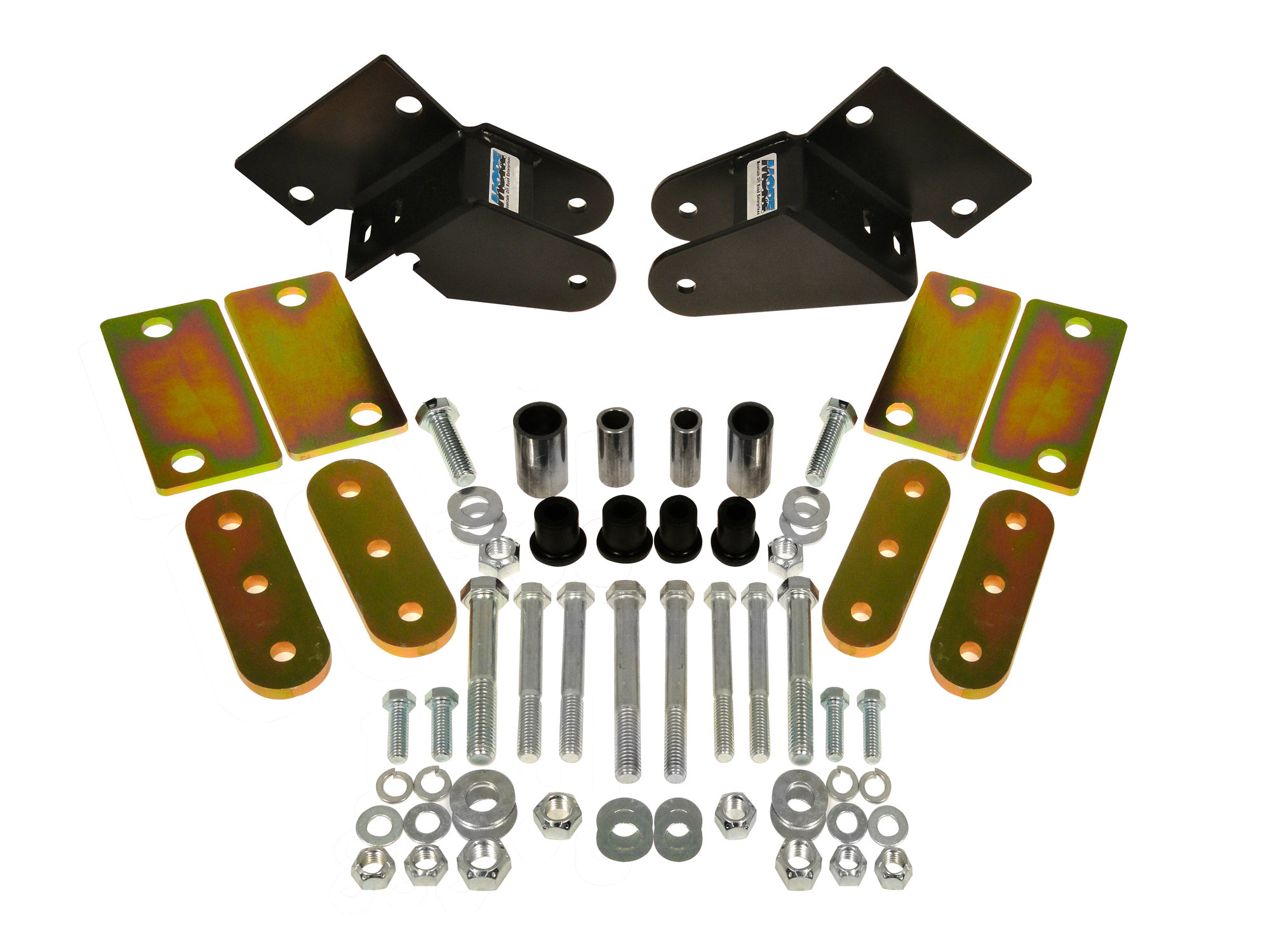 Mountain Off-Road Standard Shackle Reversal Kit with Weld In Shackle Mount for 76-86 Jeep CJ-5, CJ-7 & CJ-8 Scrambler with 2.5" Wide Leaf Springs
