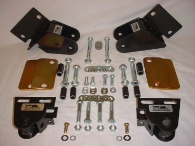 Mountain Off-Road Stubby Shackle Reversal Kit with Bolt On Mounts for 76-86 Jeep CJ-5, CJ-7 & CJ-8 Scrambler