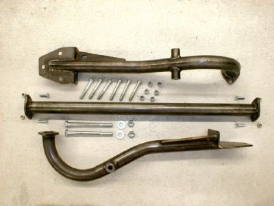 Mountain Off-Road SH200 Front "Long Travel" Shock Mount Cage in Bare Steel for 72-86 Jeep CJ-5, CJ-7 & CJ-8 Scrambler