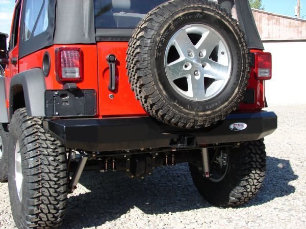 Mountain Off-Road JRB801PC Rear Bumper in Black for 07-18 Jeep Wrangler JK