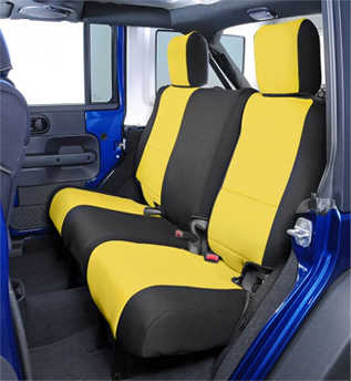 Coverking Custom Rear Seat Covers for 08-10 Jeep Wrangler Unlimited JK 4 Door