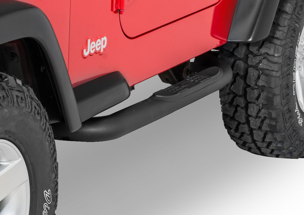 Quadratec QR3 Heavy Duty Side Steps for 87-06 Jeep Wrangler YJ, TJ