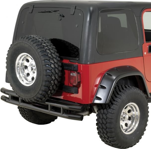 Quadratec QR3 Dual-Tube Rear Bumper for 87-06 Jeep Wrangler YJ & TJ