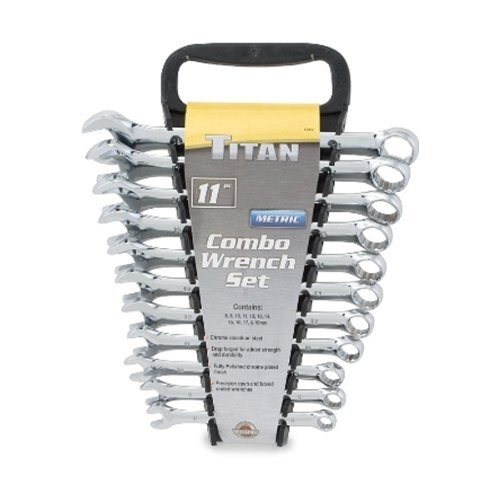 Titan 11 piece metric comb. wrench set 17312