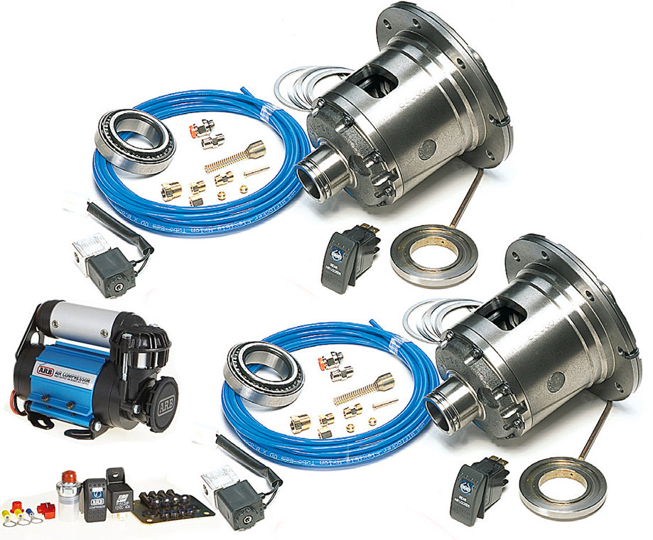 ARB Air Lockers with High Output OnBoard Air Compressor for Front & Rear 30 Spline Dana 44 with 3.92 and Numerically Higher Gear Ratio