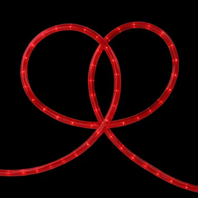 18′ Red Incandescent Outdoor Christmas Rope Lights