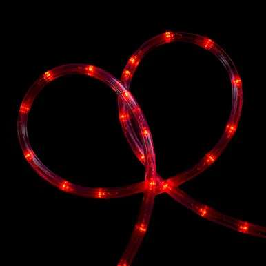 18′ Red LED Christmas Rope Lights