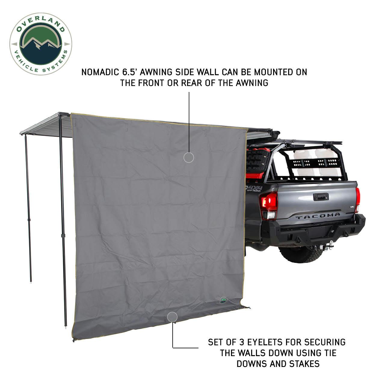 Overland Vehicle Systems 18089910 Nomadic Awning Side Wall 2.0 x 2.0 x 2.0