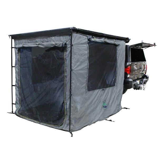 Overland Vehicle Systems 18089920 HD Nomadic 2.0 Awning Room Enclosure, Grey Body, Green Trim (4 Walls & Floor)