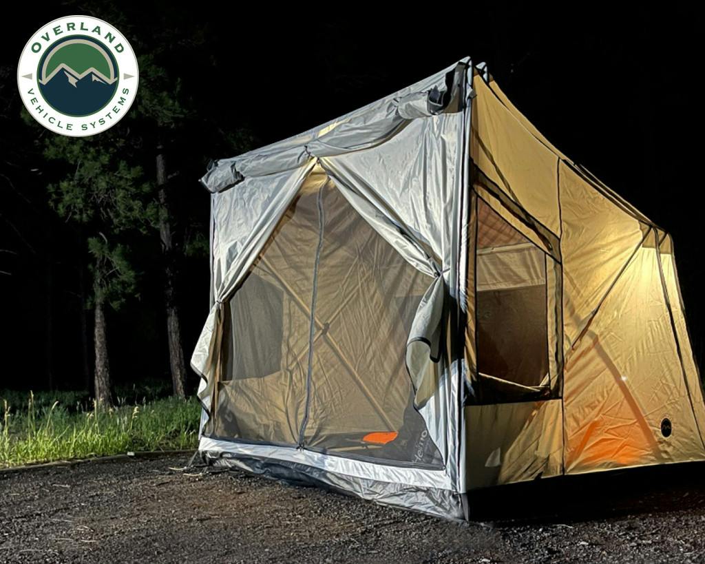 Overland Vehicle Systems 18252520 Quick Deploying Gray Ground Tent