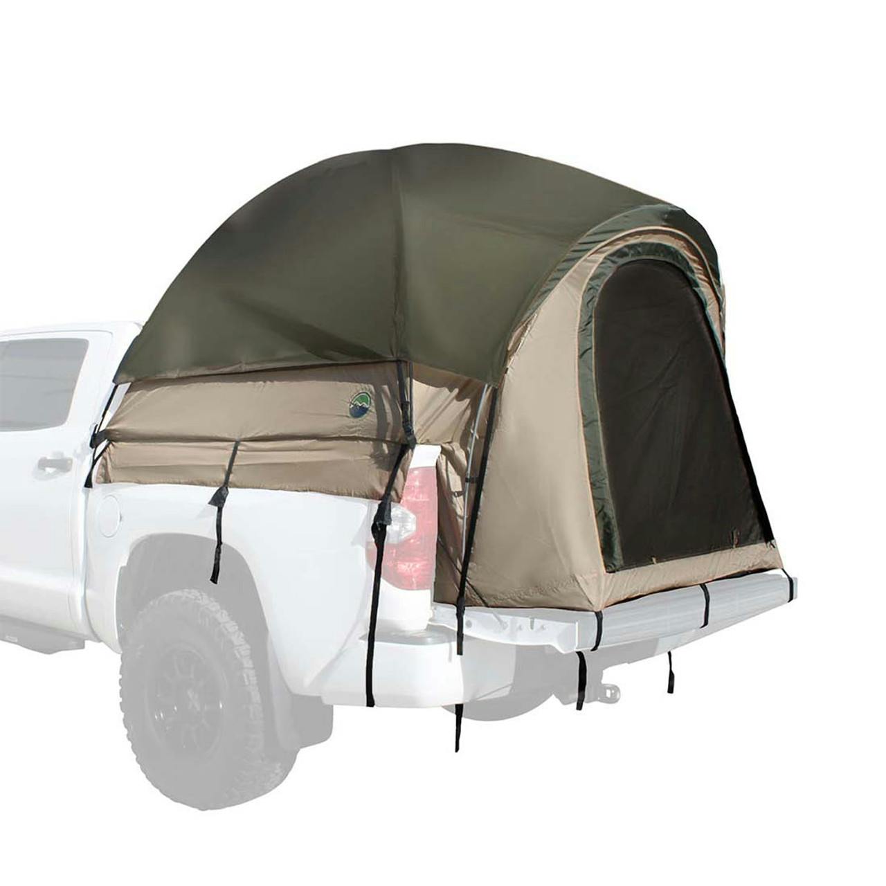 Overland Vehicle Systems 18252540 LD TACT - Bed Tent Mid Size 5.0', Tan Body & Green Rainfly