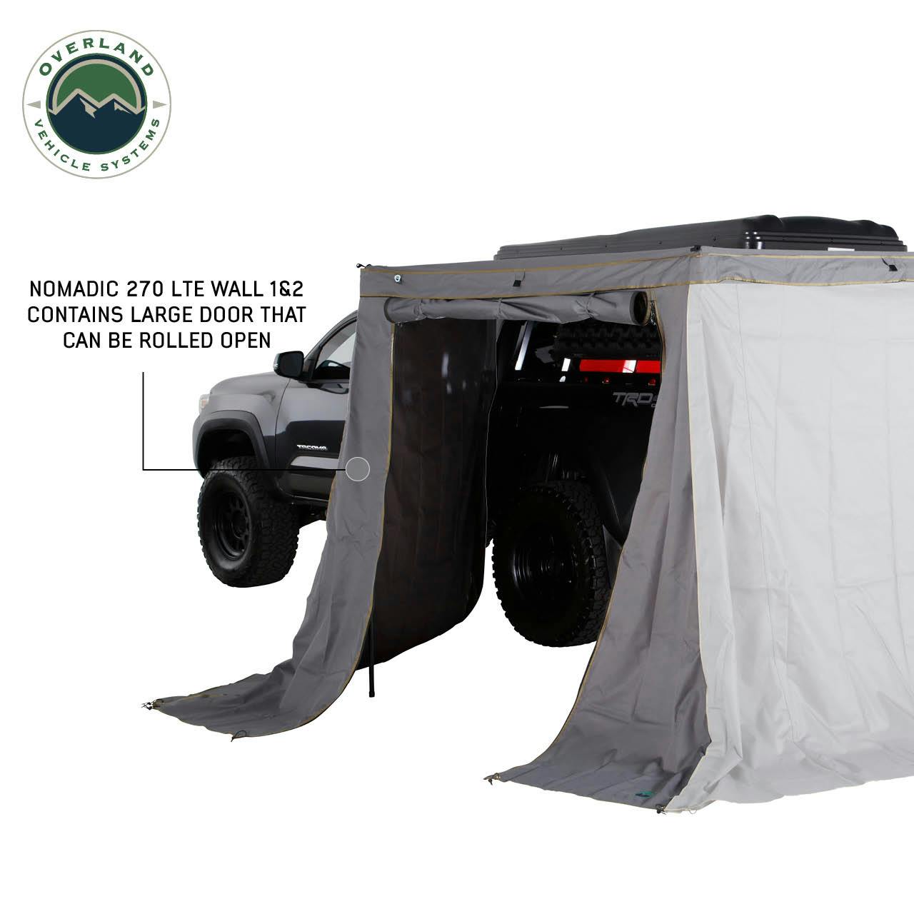 Overland Vehicle Systems 18309909 Nomadic 270 LTE Awning Walls 1 and 2 Driver Side