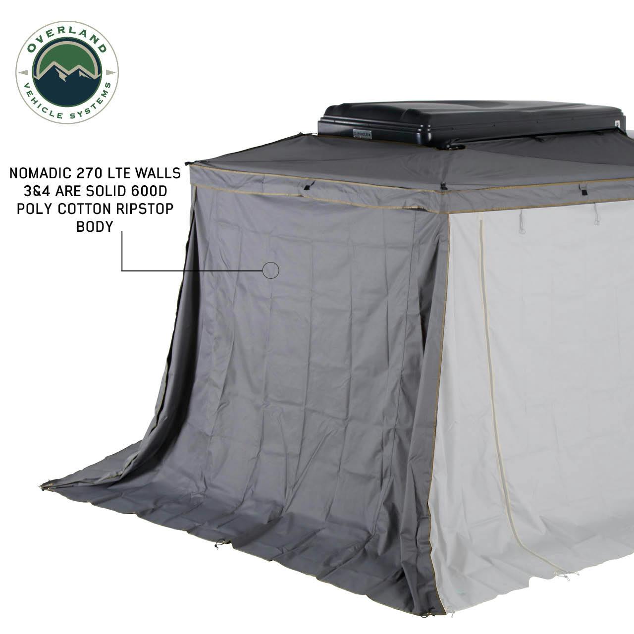 Overland Vehicle Systems 18359909 Nomadic 270 LTE Awning Walls 3 and 4 Passenger Side