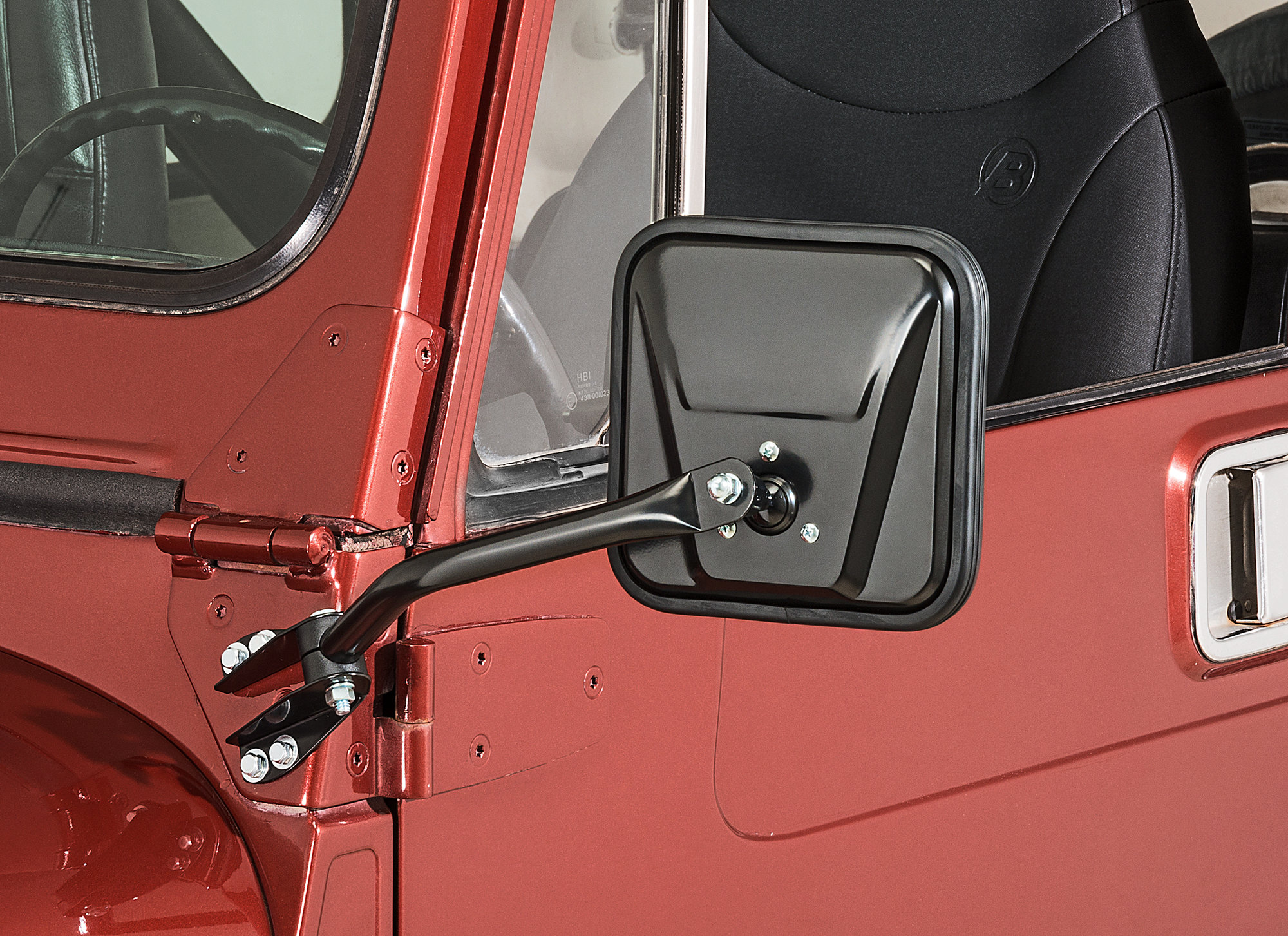 Quadratec Dual Replacement Mirror Set for 76-86 Jeep CJ5 & CJ7