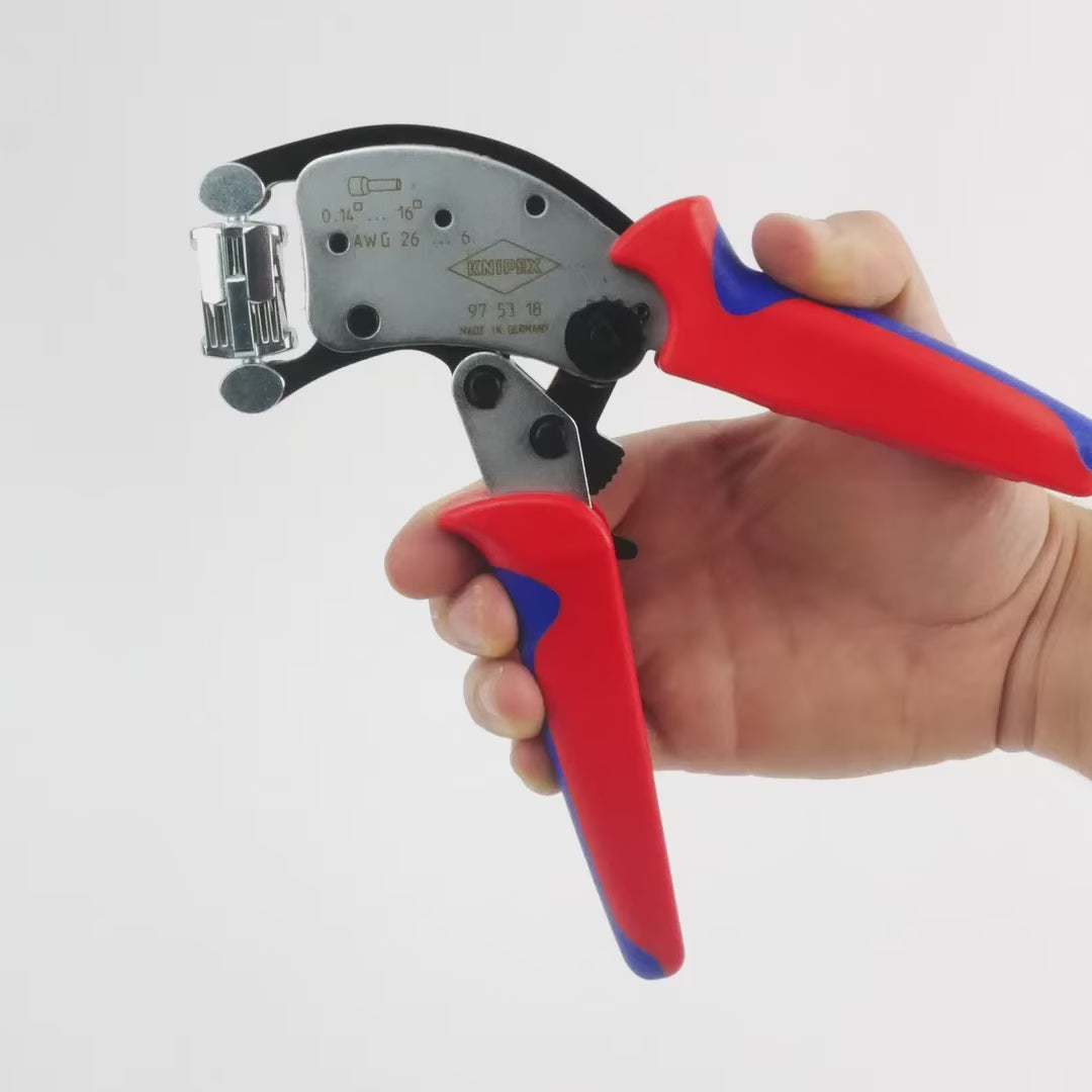 Knipex Twistor16 Self-Adjusting Crimping Pliers for End Sleeves
