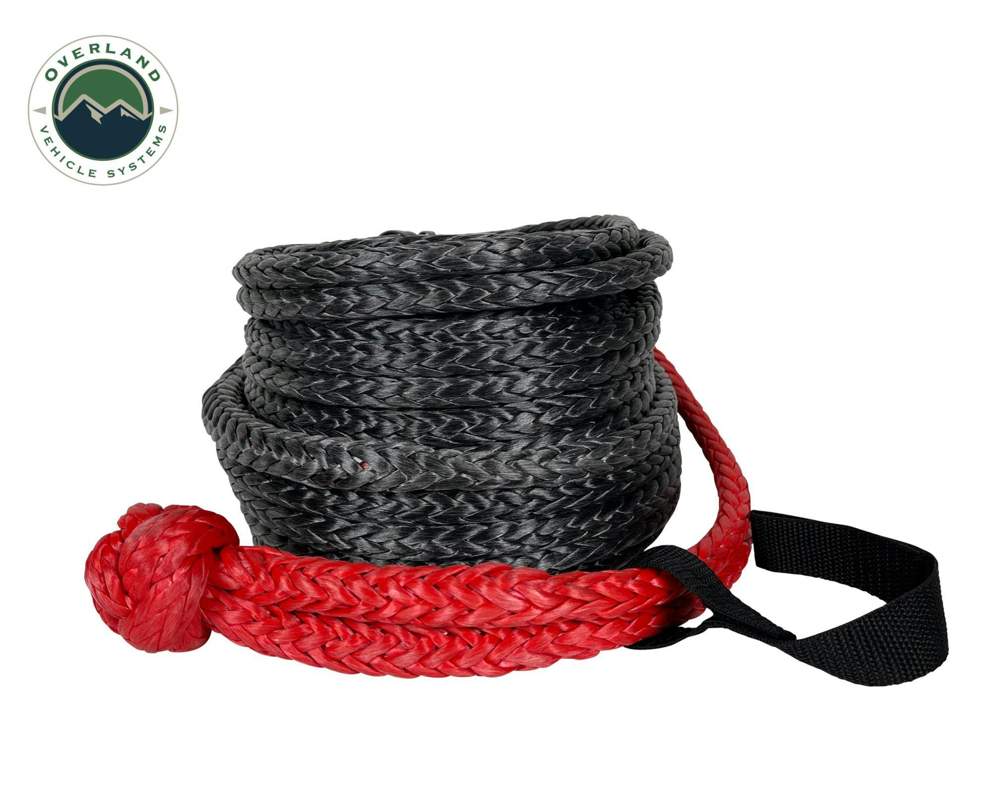 Overland Vehicle Systems 19009918 Brute Recovery Winch Line With Synthetic Soft Shackle 3/8x 99'