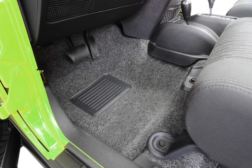 Bedrug HBRJK07F4 Premium CarpetedFront Floor Covering for 07-18 Jeep Wrangler Unlimited JK 4 Door