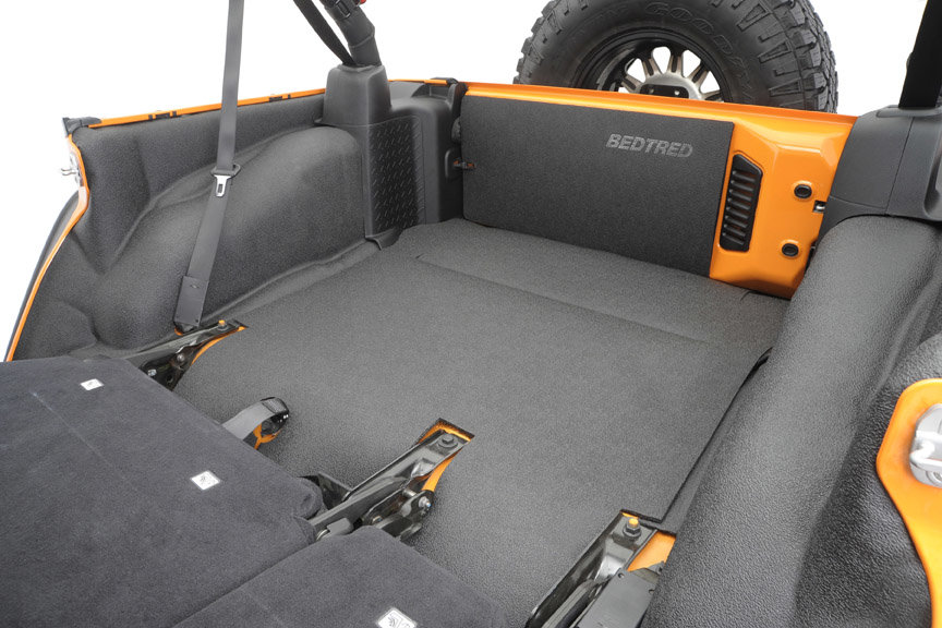 Bedrug BedTred Premium Molded Rear Floor Covering for 07-18 Jeep Wrangler JK 2 Door