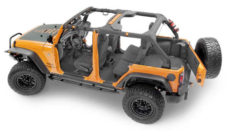Bedrug BedTred Premium Molded Floor Covering Kit for 07-18 Jeep Wrangler JK 2 Door