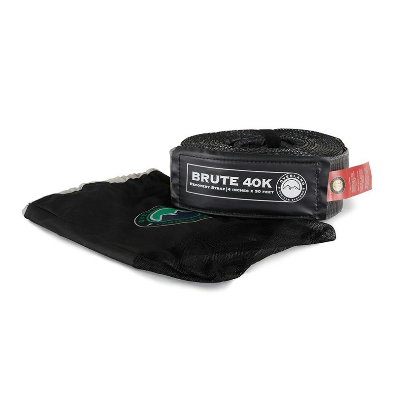 Overland Vehicle Systems 19099916 Tow Strap 4 x 30' Gray With Black Ends & Storage Bag